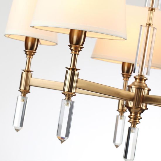 4894/5 MODERN ODL_EX22 207 бронзовый/белый/ткань Люстра E14 5*40W LONDON