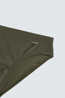 ZARA ПЛАВКИ С КОНТРАСТНЫМИ ВСТАВКАМИ, ХАКИ