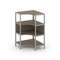 Shelf System Односекционный угловой стеллаж трехярусный SN.STMU-311 Вяз Благородный/Металл Серый 810