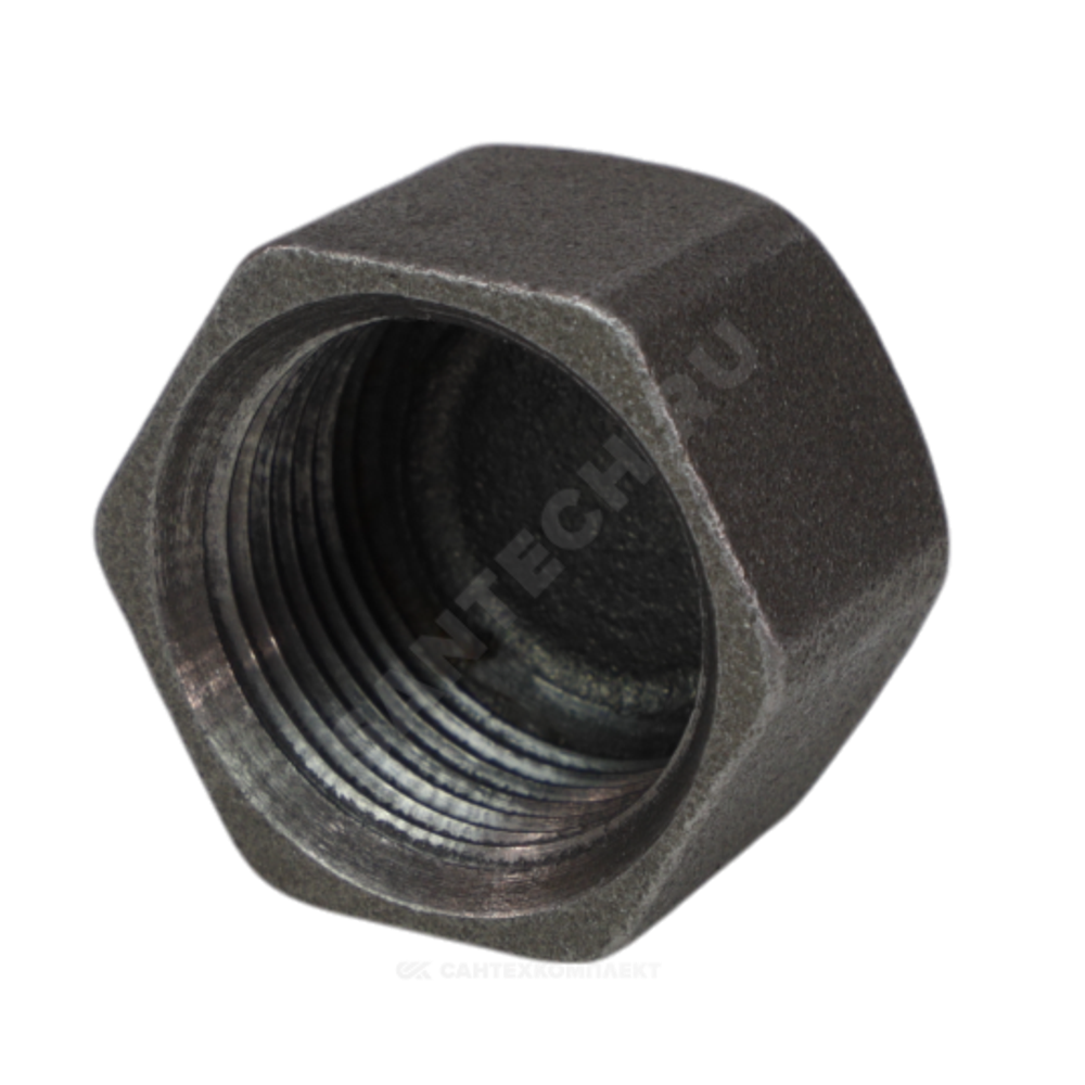 Заглушка чугун Ду 15 (1/2") ВР Fittex PLUS