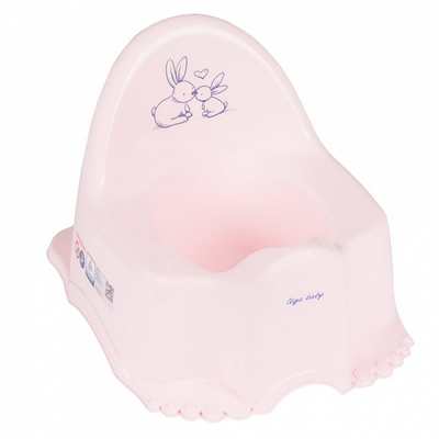 Детский горшок музыкальный Тега Little Bunnies (Кролики) Розовый