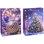 Пакет подарочный «Елкины подарки» 18*24*8.5 см, микс