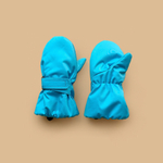 Зимние варежки на липучке (голубой)