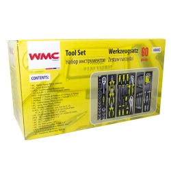 Набор инструментов 60пр. 1/2''(6гр)(8-27мм),в складном метал. ящике WMC TOOLS WMC-4060C
