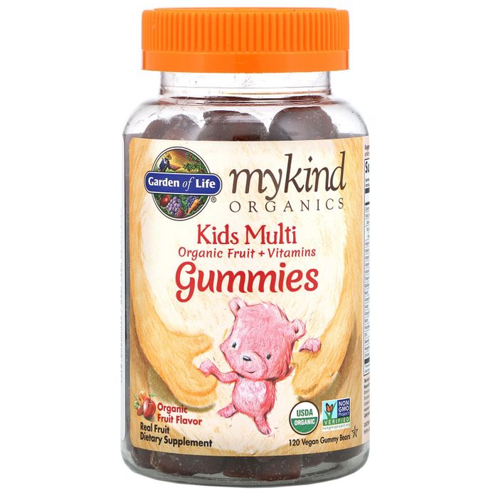 Детские мультивитамины, Kids Multi, Garden of Life, 120 веганских мармеладных мишек