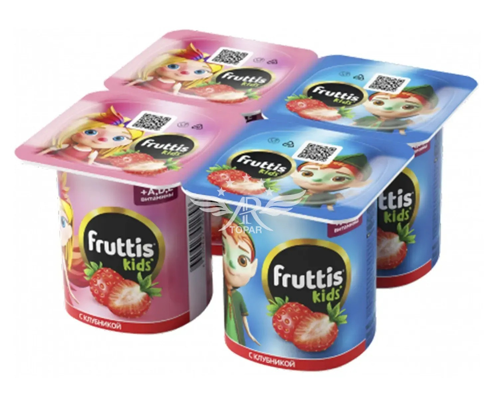 Fruttis Kids Клубника 2,5% 110гр