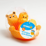 2634034 Набор игрушек для купания «Бегемотики»: мыльница, игрушки 3 шт. р-р: 14см