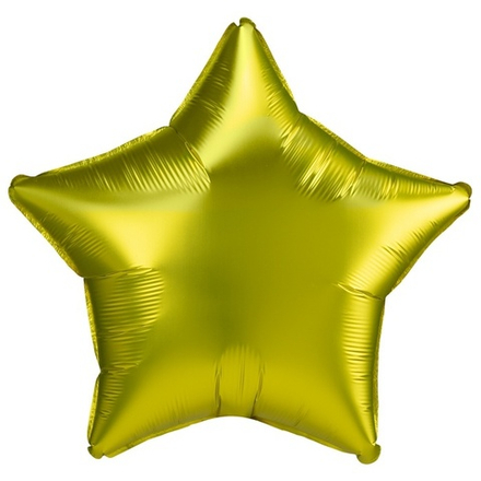 Шар Anagram звезда 18" жёлтый сатин #41887