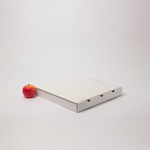 Коробка самосборная для пиццы и пирогов 36х4х36, Т23В бел/бур, без печати, бурый