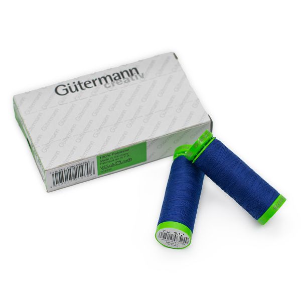 Нитки для тонких тканей Gutermann Extra Fine 150 (200 метров), 5 кат. | 232 кобальт