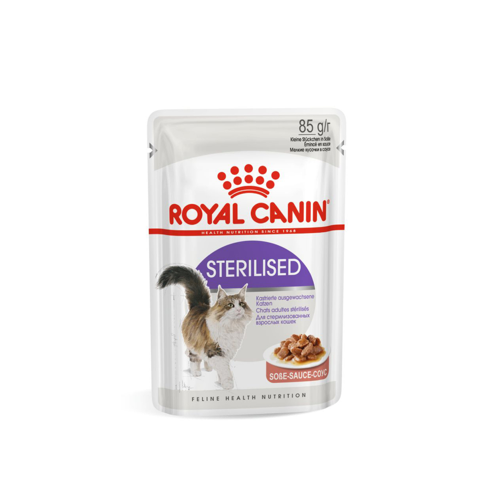 Royal Canin Sterilised Корм консервированный для взрослых стерилизованных кошек соус 85г