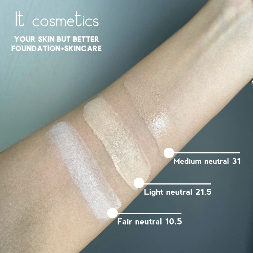 Тон IT Cosmetics Your Skin But Better Foundation + Skincare Medium Neutral 31