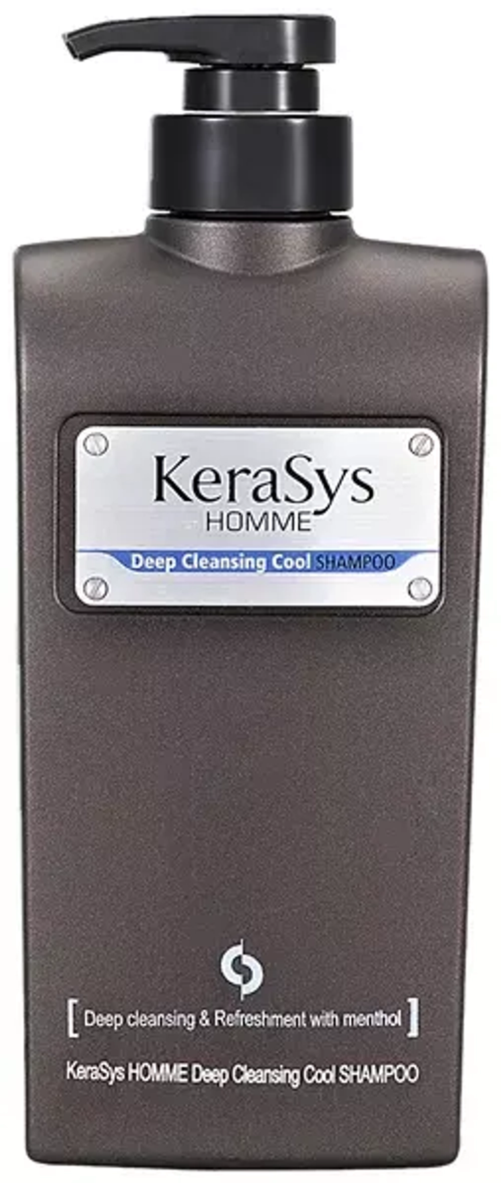 KeraSys Шампунь д/МУЖЧИН  Освеж.д/всех тип.волос 550мл с дозат.черн.син.*12