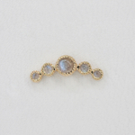 Moonheart cab grisant tops with natural stones