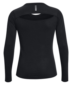 Женская футболка теннисная (dł. Рукава) Under Armour Women's Streaker Long Sleeve - black/reflective