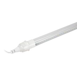 Светильник для растений, фитолампа светодиодная линейная ЭРА FITO-9W-Rа90-Т8+FITO-Holder IP65 2хG13 с выключателем, 1.5м