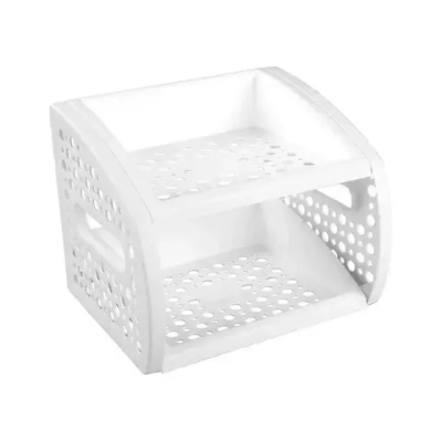 Этажерка настольная 2-х ярусная (белый) (комплект 16 шт)