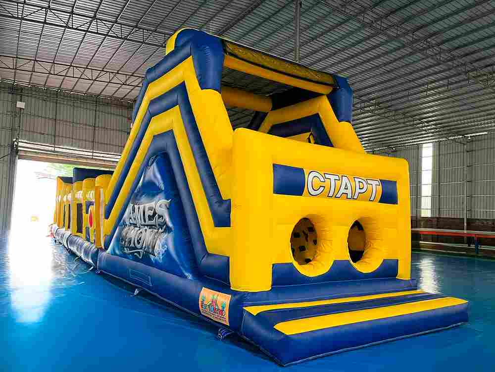 Надувная полоса препятствий “Веселые старты” 20*3,5*4,5 м
