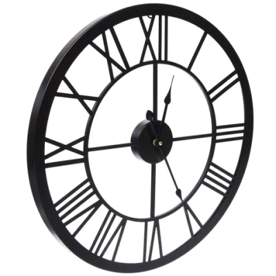 Часы настенные «LOFT HOME « 50см, черный металл