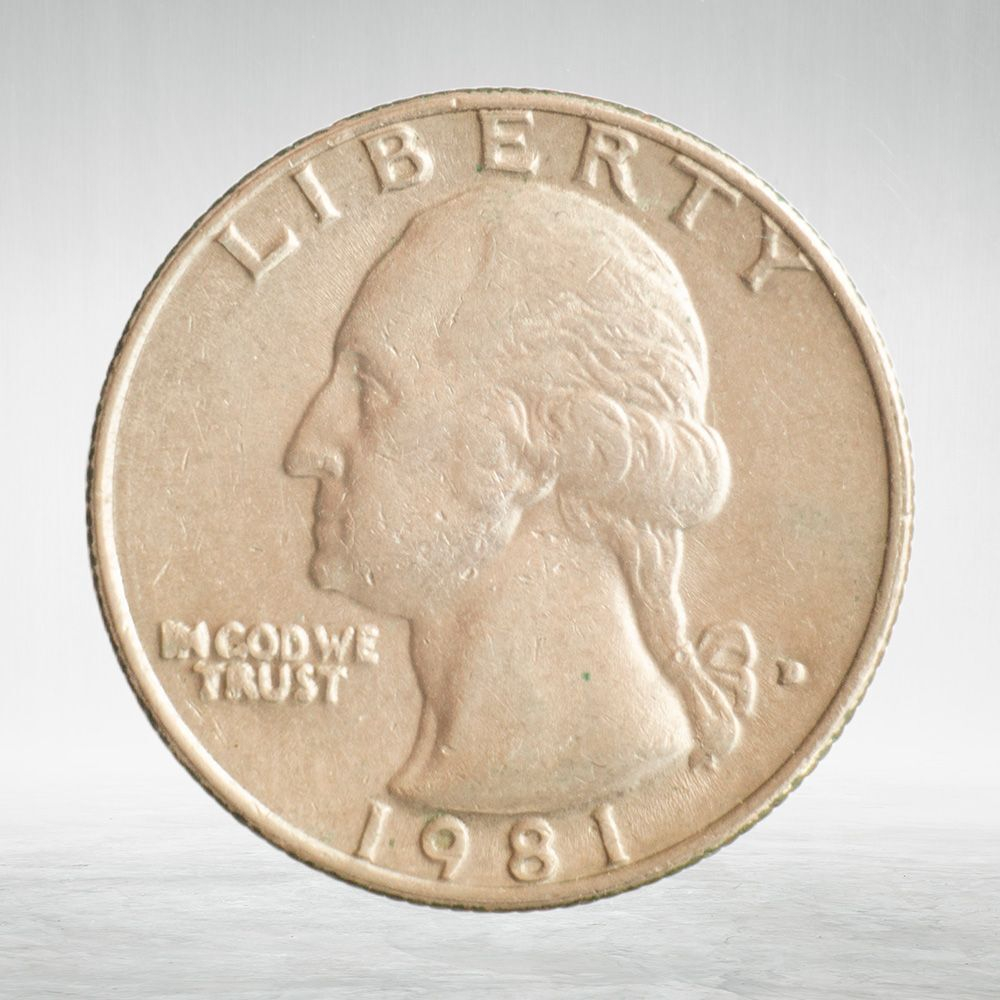 USA, ¼ Dollar, 1981 - Washington Quarter (D), XF