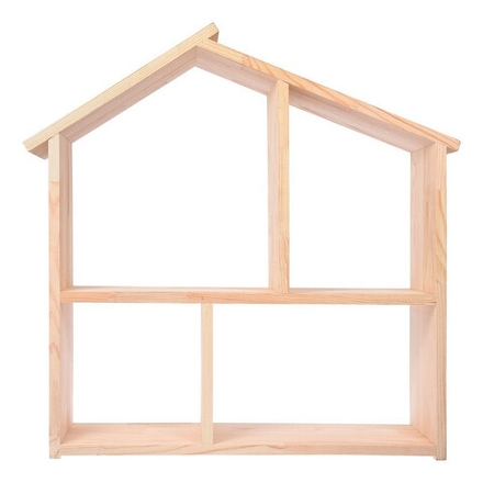 Полка - домик, 60х60х15 см, сосна "Банные штучки"