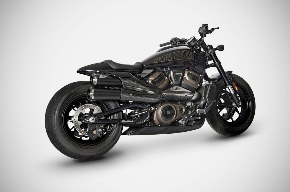 Zard Выхлопная система "TOP GUN" Slip-on kit Harley Davidson Sportster S 1250 (2025+) ZHD007S10SCR-B