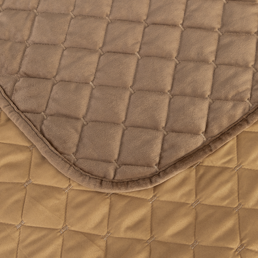 Велюровое покрывало ромб OVF007