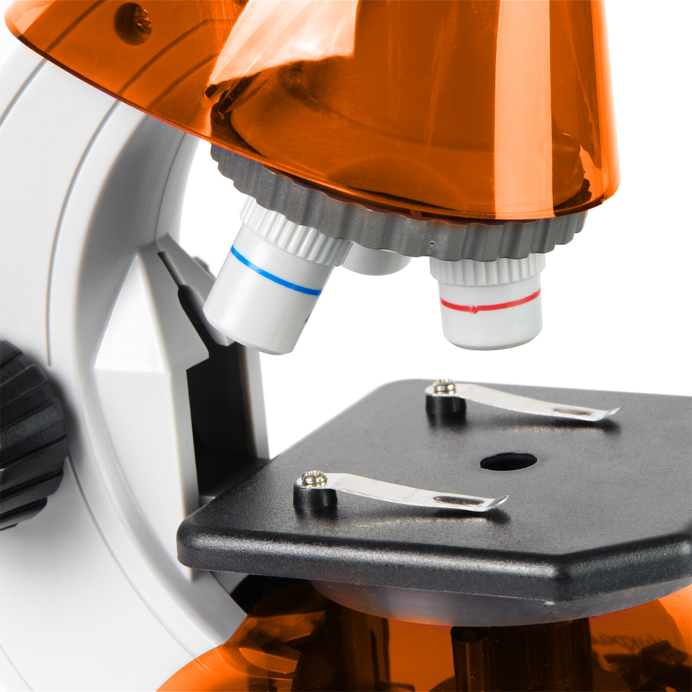 Микроскоп Микромед Атом 40x-640x (апельсин) - фото 7