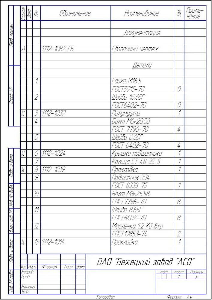 Контргайка 25 Ц 3132112Ц мойки ЦКБ-1112