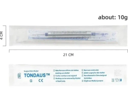 Стерильный хирургический маркер 1,0 мм БЕЛЫЙ, трафарет для татуировки с линейкой, стерильный хирургический мини-маркер для тату и кожи
