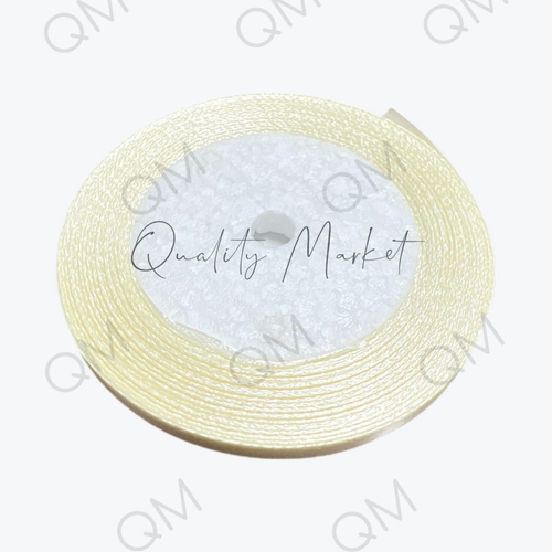 Лента атласная 6 мм 25 ярд (бежевый) №02