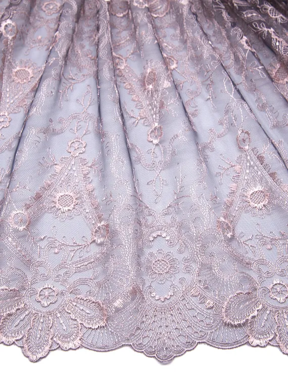 05-38 Вышивка на неэл. сетке 34см, Диадема, серый/лотос