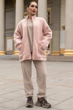 Пальто Альпака (пудра) Б14137-7М LT Collection