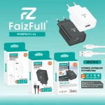 Зарядное устройство FaizFull FC124 2.4A USB + кабель microUSB Black