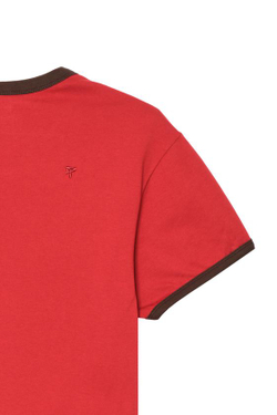 ZARA X BENITO ANTONIO ФУТБОЛКА УКОРОЧЕННОГО КРОЯ С КОРОТКИМИ РУКАВАМИ, КРАСНЫЙ