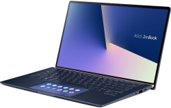 Ультрабук Asus Zenbook 14 UX434FQ-AI116T Royal Blue Core i7-10510U/16G/1Tb SSD/14; FHD IPS Touch/NV MX350 2G/WiFi/BT/ScreenPad 2.0/Win10 + чехол 90NB0RM3-M02620