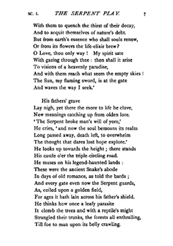 The Serpent Play. A Divine Pastoral | Thomas Gordon Hake