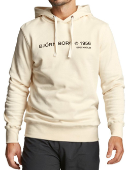 Мужская кофта теннисная Björn Borg Stockholm Hood M - whitecap gray