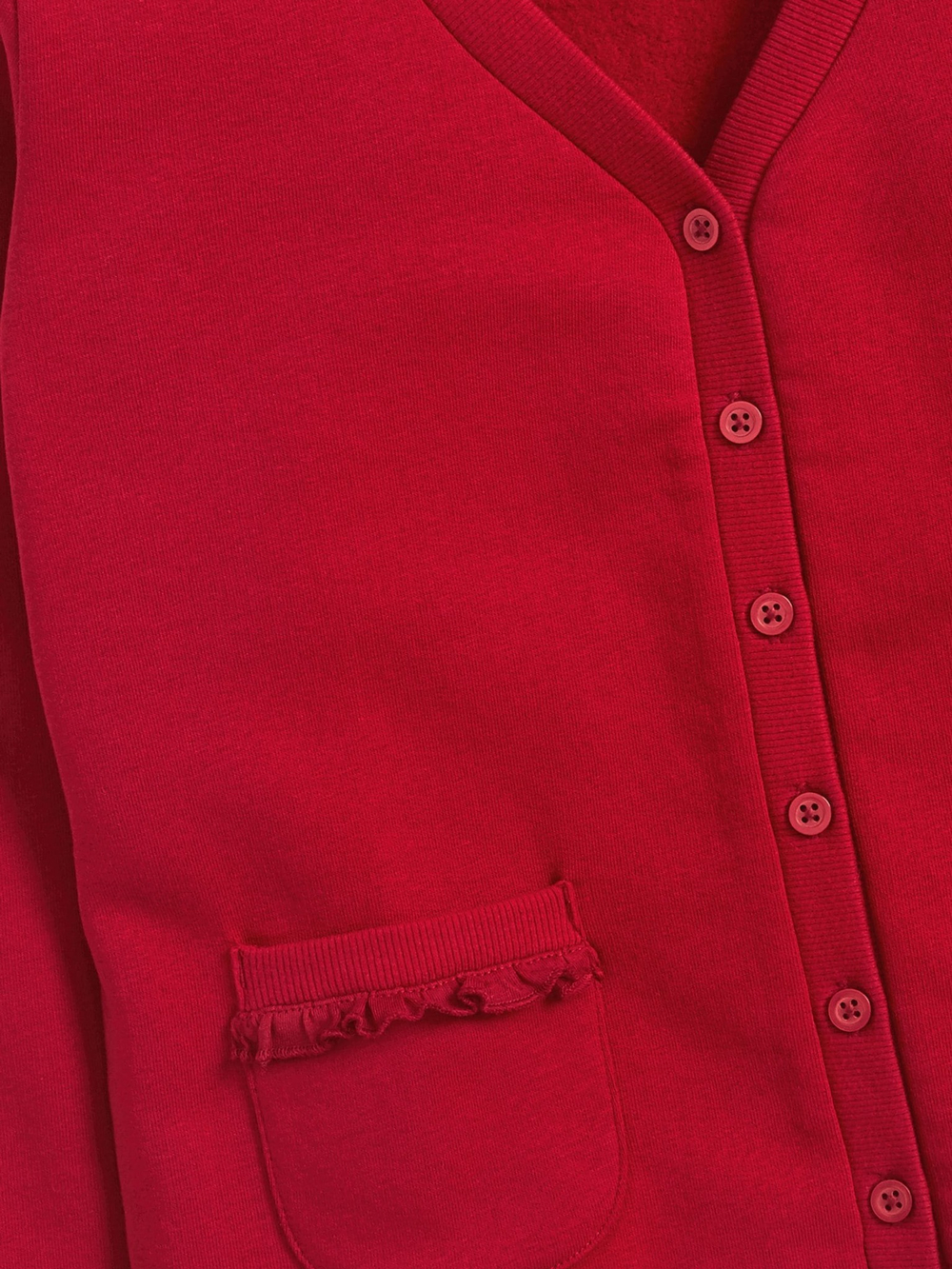 Кардиган школьный с карманами для девочки Next 979-315, Красный