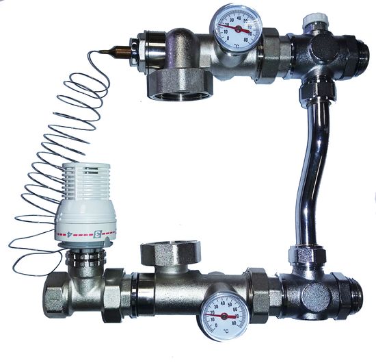 Насосно-смесительный узел для тёплого пола Tim JH1032