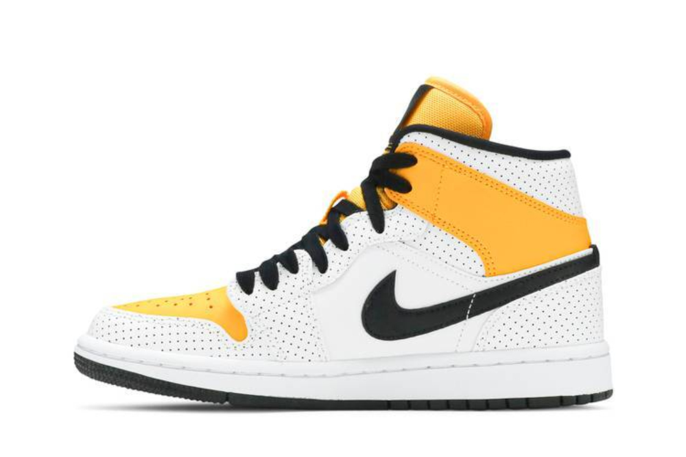 Кроссовки Jordan Air Jordan 1 Mid "Laser Orange" (Женская размерная сетка)