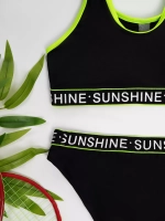 купальник раздельный спортивный топ с плавками