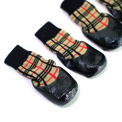 Носки для прогулки, черный/клетчатый, 4шт БАРБОСки