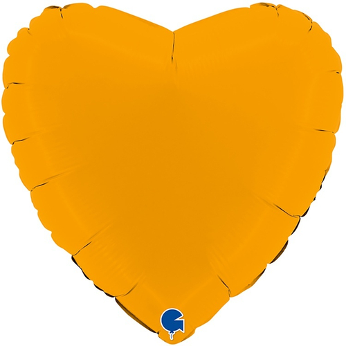 Сердце 18" Горчица пастель / Matte Mustard Gr