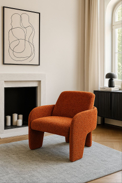 Кресло CUBE OTE SEA-500 Бронзовый,ткань/каркас металл в обивке бронзового цвета OTE SEA 500 ®DISAUR