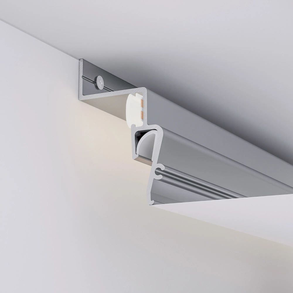 Профиль STRETCH-SHADOW-2000 WHITE (A2-CONTOUR-PRO) (Arlight, Алюминий) 042559