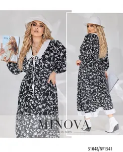 Платье 1541-черный Minova