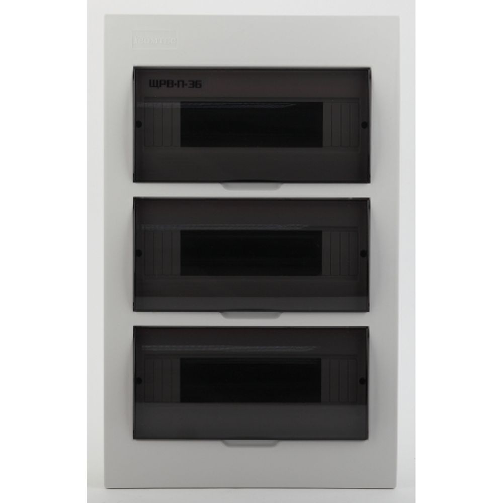 Корпус пластиковый встраиваемый ЭРА SIMPLE ЩРВ-П-36 IP41 прозрачная крышка белый