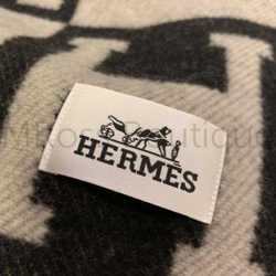 Черный плед H Hermes