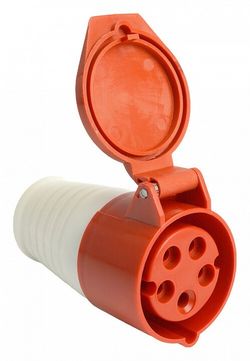 Розетка переносная разборная с заземлением и крышкой Stekker RST 49441